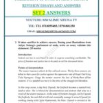 Parliament of Owls essays answers set 2