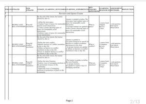 Social studies grade 9 term 2 2025 Schemes