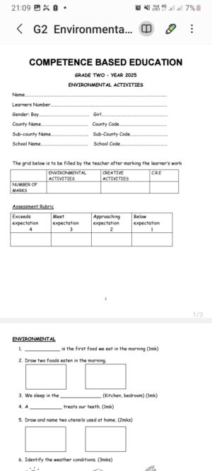 Grade 2 term 2 2025 mid term exams