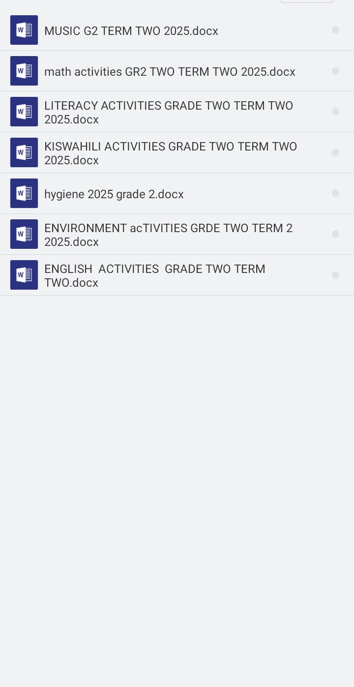 Grade 2 end term 2 2025 exams - Image 2