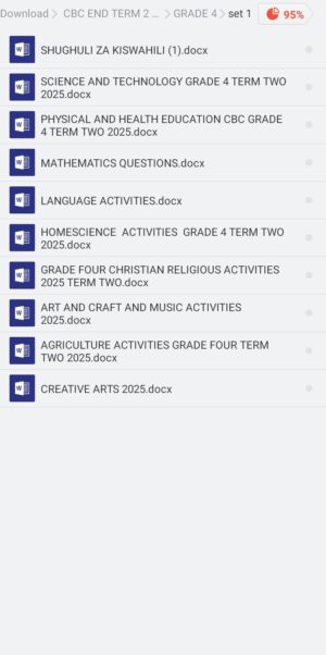 Grade 4 end term 2 2025 exams