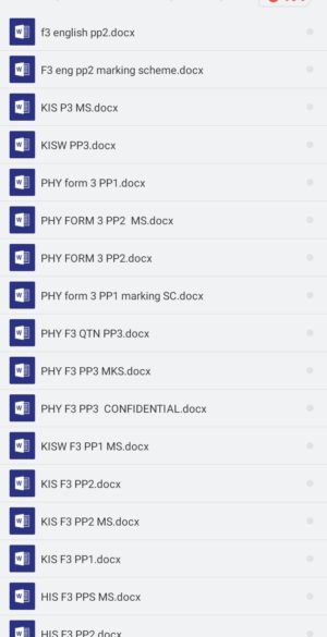 FORM 3 END TERM 2 2025 EXAMS