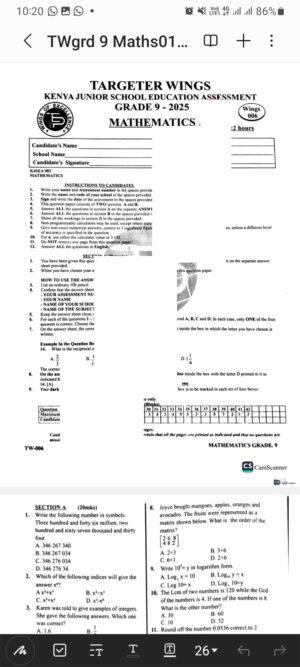 Targeter wings 006 grade 9