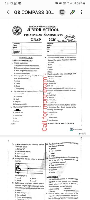 Compass JS2506 2025 grade 8