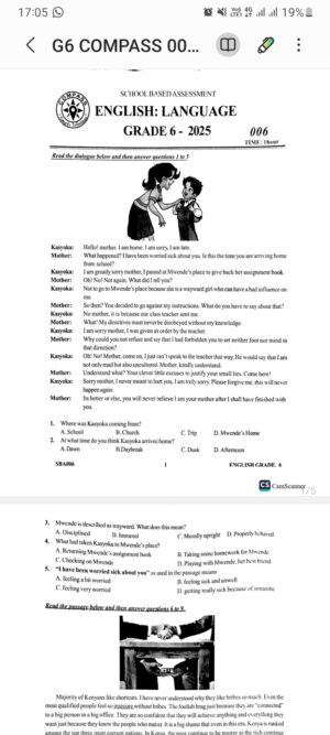 Compass 006 grade 6 2025