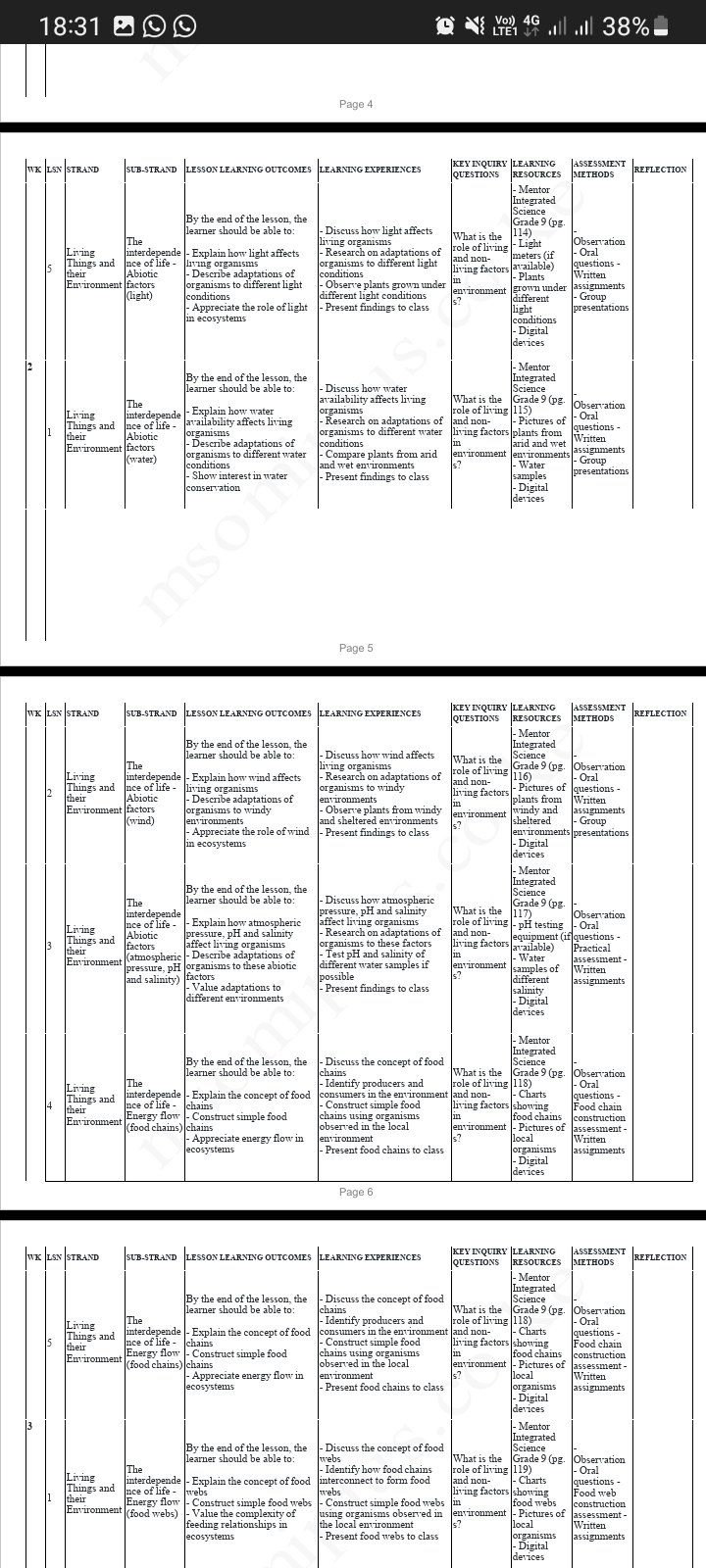 Integrated Science 9 term 3 Schemes 2025 - Image 3