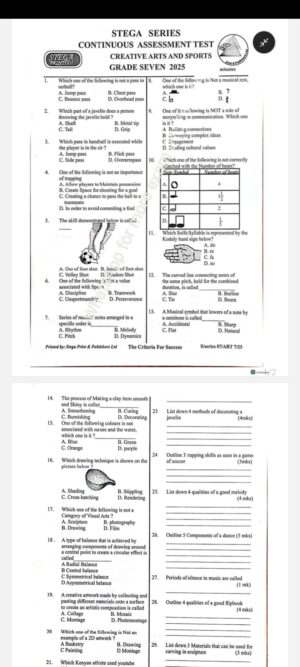 Stega print 007 Grade 7