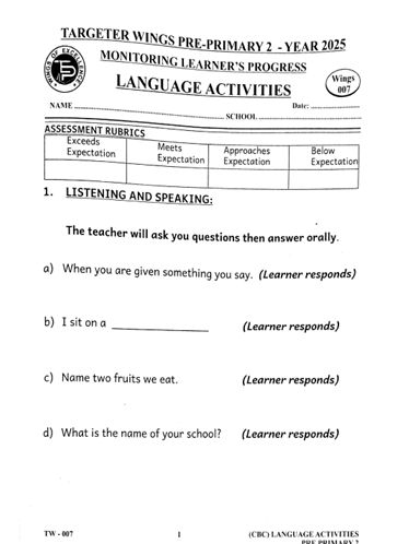 Targeter wings 007 grade pp2 2025