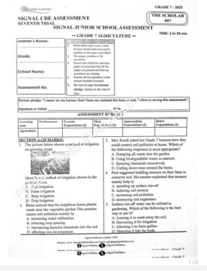 Signal Top scholar 007 grade 7