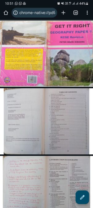 GET IT RIGHT GEOGRAPHY P1 KCSE Revision