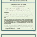 The Samaritan essays and answers set 1