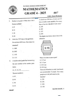 Compass Js2507 grade 4 2025