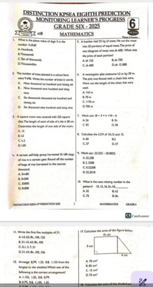 Distinction premier 008 grade 6