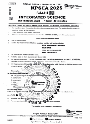 Signal Sparks prediction test kpsea set 3b