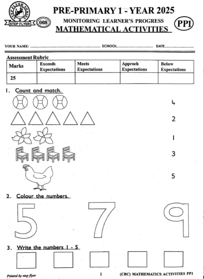 PP1 Step Flyer 008 Term 3 Exams