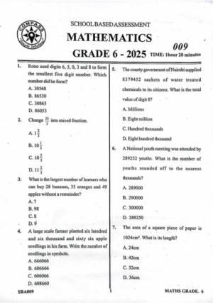 Compass 009 grade 6 2025