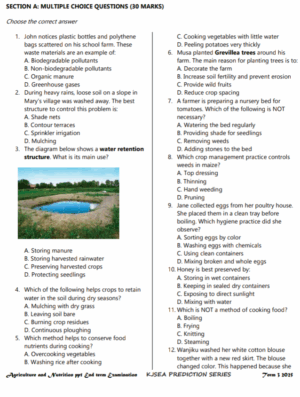 Grade 7 End term 3 exams 2025