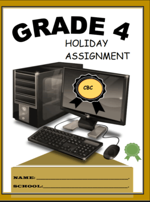 Grade 4 Holiday Assignment booklet term 3 2025