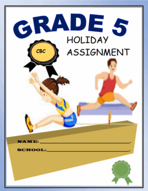 Grade 5 Holiday Assignment booklet term 3 2025