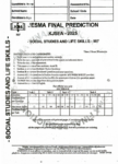 Jesma final prediction grade 9 2025