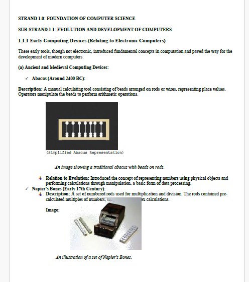 Grade 10 Computer Science Notes Term 1, 2 and 3