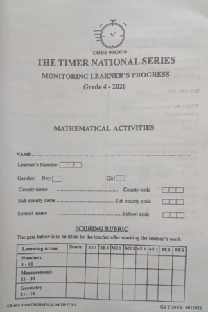 The Timer National series 001 2026 grade 4