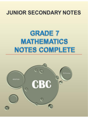 Mathematics grade 7 rationalized notes
