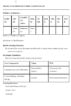 Mathematics Grade 10 lesson plan term 1