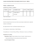 English literature Grade 10 lesson plan term 1