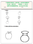 Play Group Term 1 2026 Exam