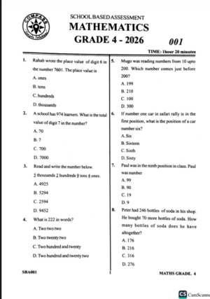 Compass 001 grade 4 2026