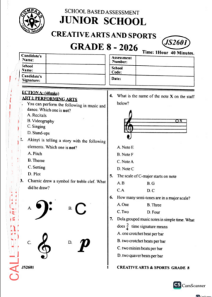 Compass 001 grade 8 2026