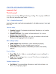 Creative arts Grade 1 CBC Notes