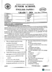 compass js2602 exam 2026 Grade 7