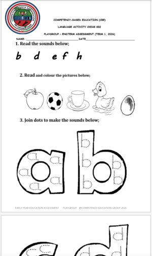 Grade play group end term 1 exams 2026