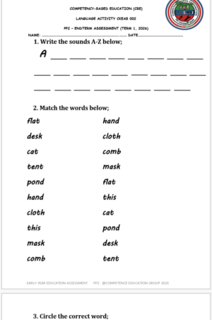 pp2 end term 1 exams 2026