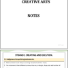 Creative arts Grade 6  CBC rationalized Notes