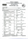 Stega 002 Grade 9 2026 exam with marking schemes