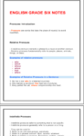 English grade 6 notes