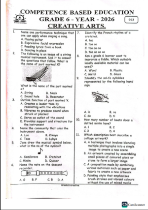 Sason 003 Grade 6 2026