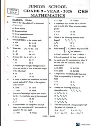 Sason Gold 003 Grade 9 2026