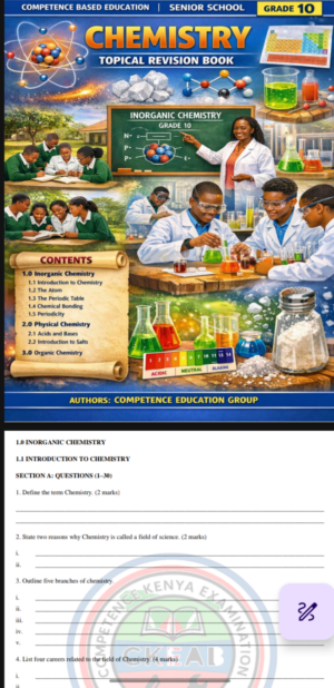 Grade 10 Chemistry Topical revision Booklet with Answers