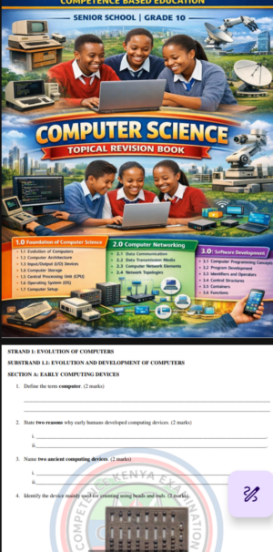 Grade 10 Computer Topical revision Booklet with Answers