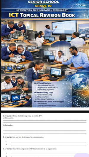 Grade 10 ICT Topical revision Booklet with Answers