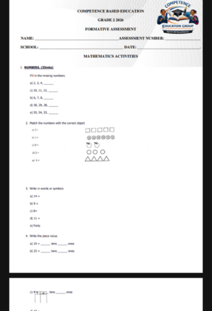 Grade 2 opener term 2 exams 2026