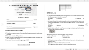 Grade 7 opener term 2 2026 exams with marking schemes