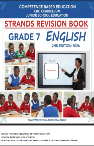 English  grade 7 topical questions and answers booklet