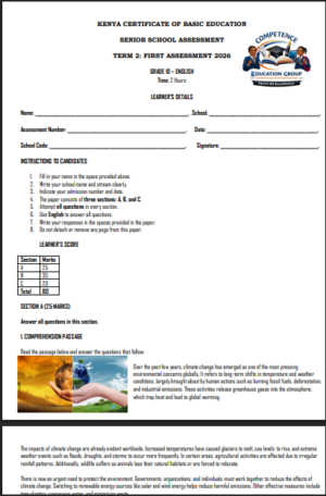 Grade 10 english term 2 exams 2026