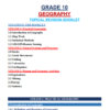 Geography grade 10 topical revision booklet with answers
