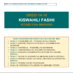 Kiswahili fasihi grade 10 topical revision booklet with answers